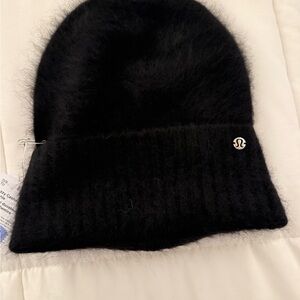 lululemon athletica Black Fuzzy Beanie